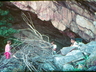 Bert Bongers, Kim & Peta Cadle at Eyrie Cave on the south side ~ 1974, photo courtesy Rob Mac Geoghegan