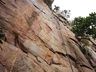 Derek Marshall on top of a route at Africa Renaissance  Nguniland  2014, photo thanks Caroline Marshall.
