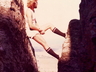 Climbing on the Slipper Early 80s.  Photo courtesy Rob Mac Geoghan collection.