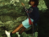 Abseiler from Masekane Children's Home, where Masekane gets it name ~ 1995. Photo courtesy Rob Mac Geoghan collection.